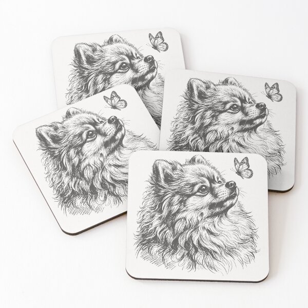 Item preview, Pomeranian Butterfly Portrait designed and sold by Beanster-nl.
