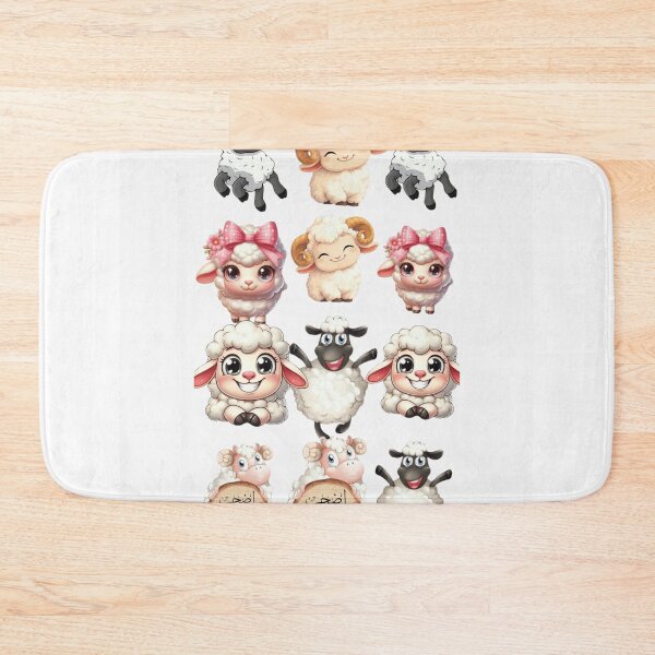 Item preview, Eid Mubarak, Eid al-Adha, Adha Mubarak, Cute Sheep Cartoon, Islamic Holiday. designed and sold by New Art.