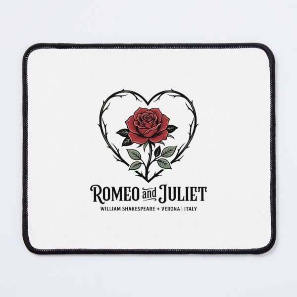 Item preview, Romeo and Juliet William Shakespeare Verona Rose Heart Design designed and sold by Fenay Designs.