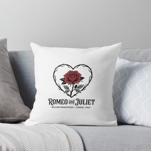 Item preview, Romeo and Juliet William Shakespeare Verona Rose Heart Design designed and sold by Fenay Designs.