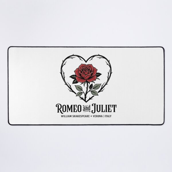 Item preview, Romeo and Juliet William Shakespeare Verona Rose Heart Design designed and sold by Fenay Designs.