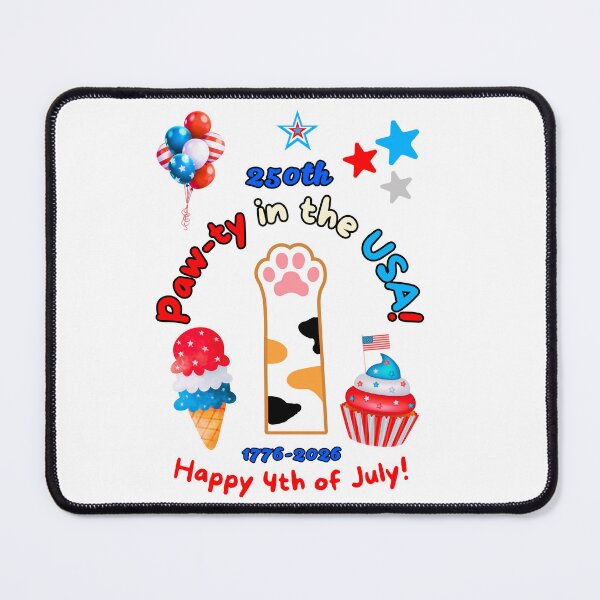 Item preview, 4th of July 250th Calico Cat Paw-ty designed and sold by MYCatStuff.