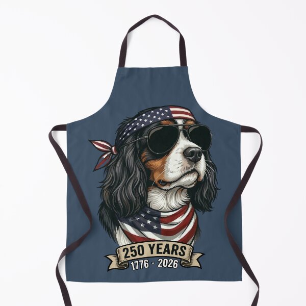 Item preview, Patriotic Spaniel Dog 250 Year Anniversary 1776-2026 designed and sold by d247.