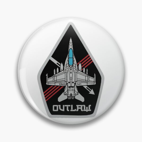 Item preview, VAQ-141 "Shadowhawks" Outlaw Electronic Attack Squadron Patch designed and sold by CharlieDesings.