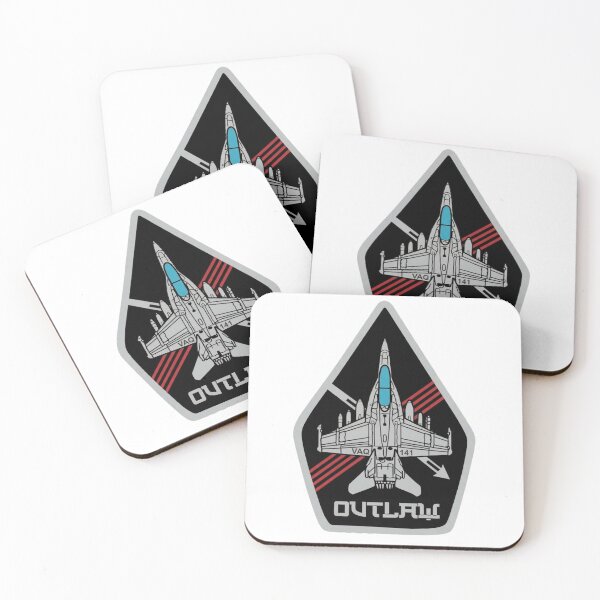 Item preview, VAQ-141 "Shadowhawks" Outlaw Electronic Attack Squadron Patch designed and sold by CharlieDesings.