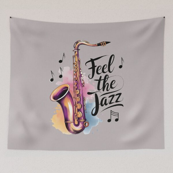Item preview, Watercolor Saxophone and Music Is Power - World Music Day designed and sold by Art-Arcade6.