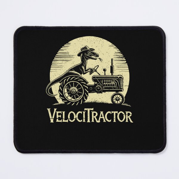 Item preview, Velocitractor Funny Dinosaur Farmer Driving Tractor designed and sold by marke770.