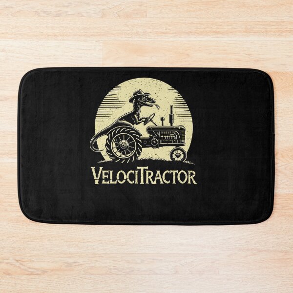 Item preview, Velocitractor Funny Dinosaur Farmer Driving Tractor designed and sold by marke770.