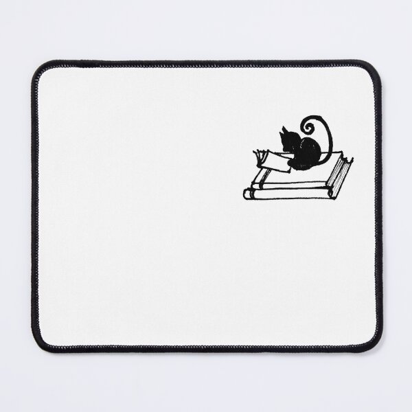 Item preview, Book Stack Cat, Black Cat Reader Illustration designed and sold by Vesivariart.