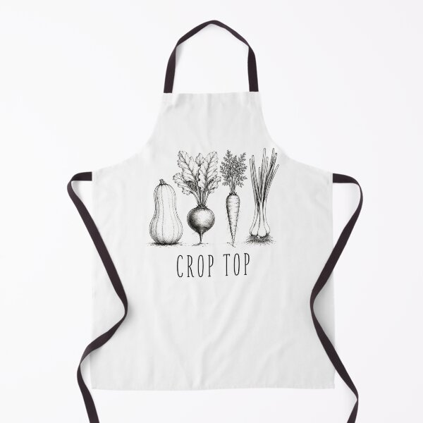 Item preview, Crop Top Funny Gardening Pun Vegetable Art designed and sold by Kladhadredo.