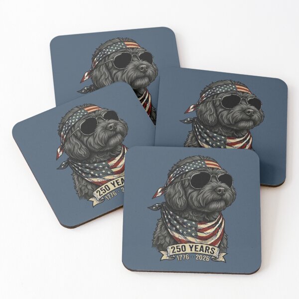Item preview, Patriotic Poodle Dog 250 Years 1776-2026 American Flag designed and sold by d247.