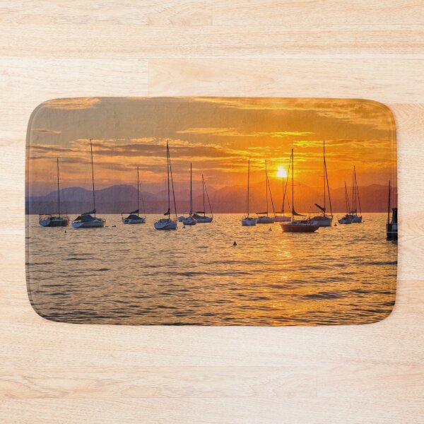 Item preview, Silhouetted Yachts and a Bardolino Sunset  designed and sold by Violaman.