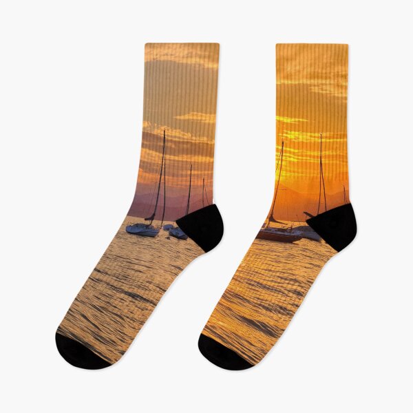 Item preview, Silhouetted Yachts and a Bardolino Sunset  designed and sold by Violaman.