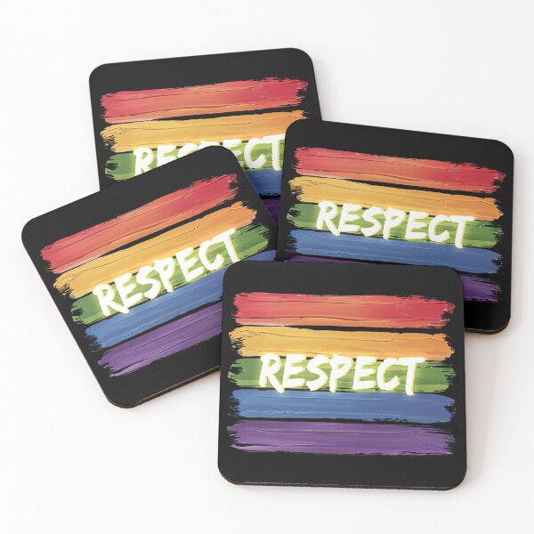 Item preview, Respect Pride Rainbow Brush Stroke designed and sold by Symphatee.