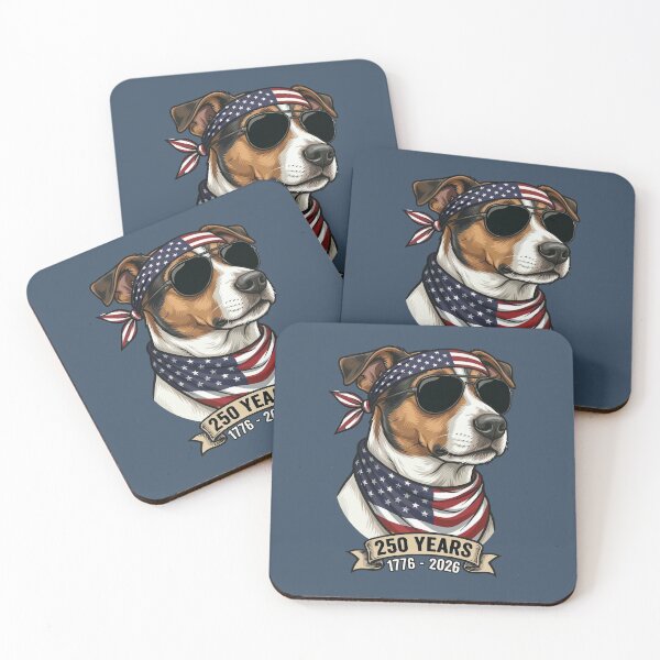Item preview, Patriotic Jack Russell Terrier Dog 250 Year Founding Anniversary designed and sold by d247.