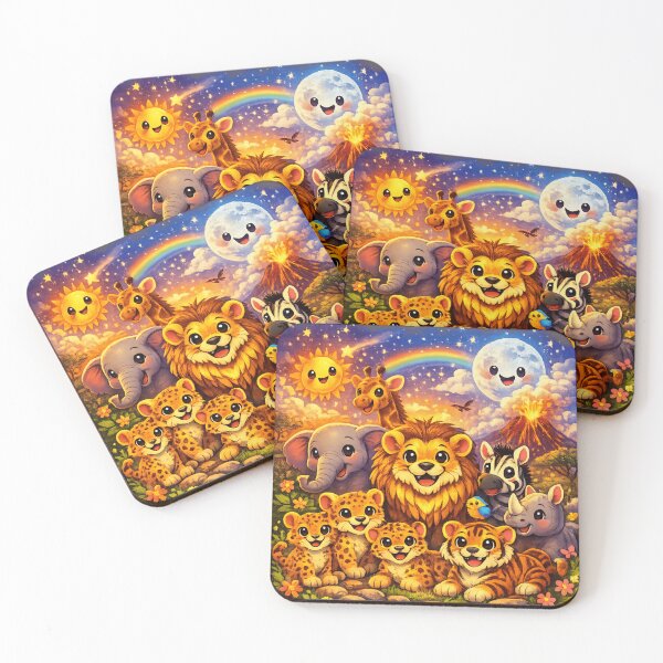 Item preview, Kids cartoon African wildlife animals designed and sold by M--Y.