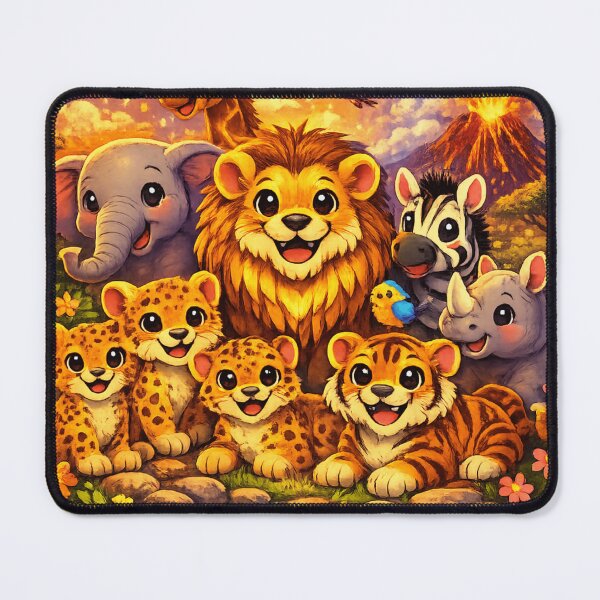 Item preview, Kids cartoon African wildlife animals designed and sold by M--Y.