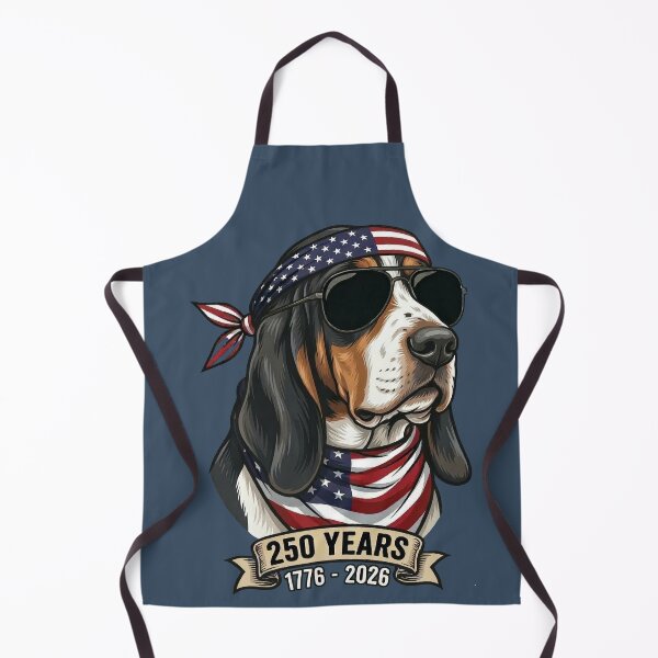 Item preview, Patriotic Basset Hound Dog 250 Years USA Independence 1776 designed and sold by d247.
