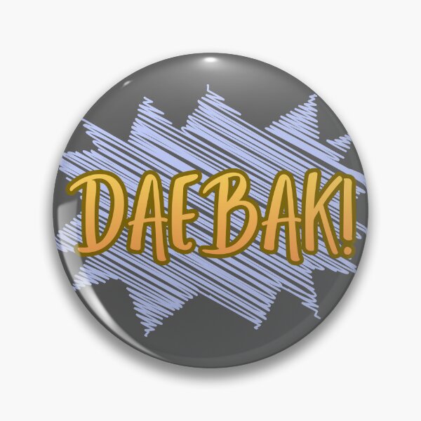 Item preview, Daebak text Korean expression for K-drama fans designed and sold by ArtEllary.
