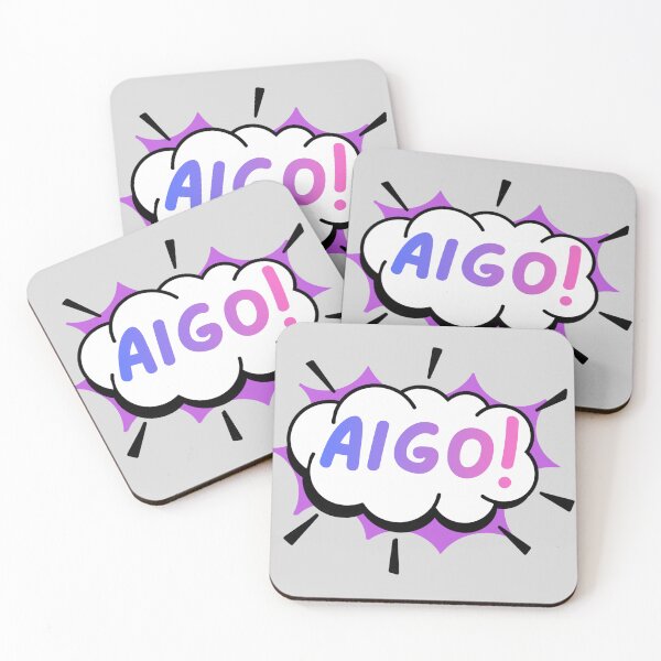 Item preview, Aigo text Korean expression in smoke cloud bubble designed and sold by ArtEllary.