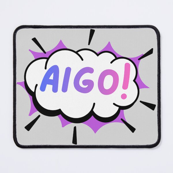 Item preview, Aigo text Korean expression in smoke cloud bubble designed and sold by ArtEllary.