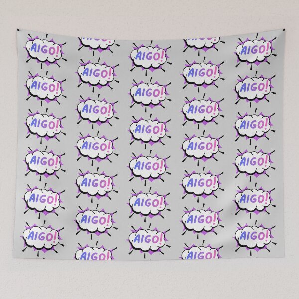 Item preview, Aigo text Korean expression in smoke cloud bubble designed and sold by ArtEllary.