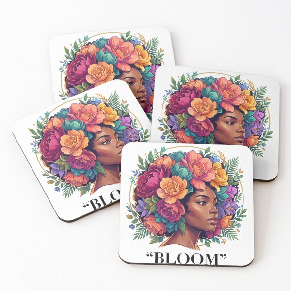 Artikelvorschau, Bloom: Feminine Motivationskunst entworfen und verkauft von BlessedBlackBeautiful.