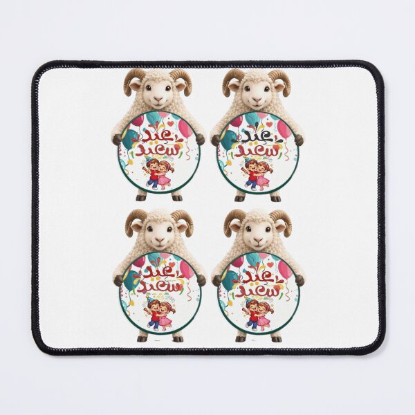 Item preview, Eid Mubarak, Eid al-Adha, Adha Mubarak, Cute Sheep Cartoon, Islamic Holiday. designed and sold by New Art.