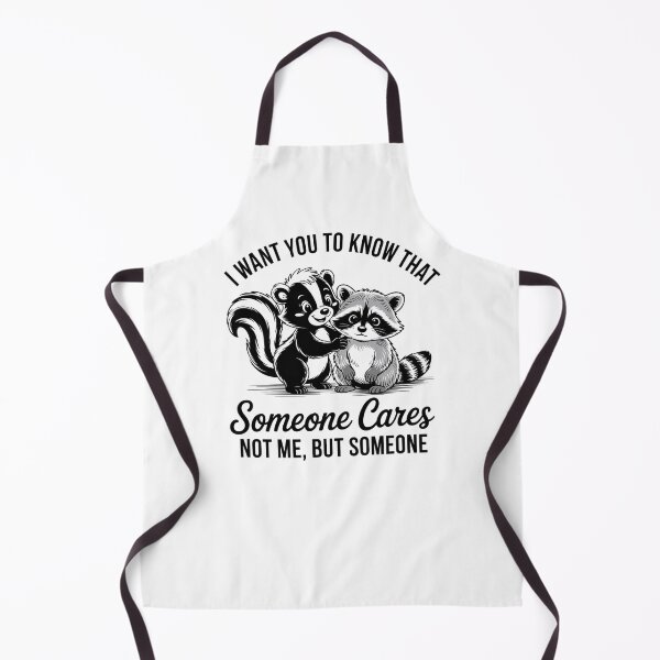 Item preview, I Want You To Know That Someone Cares Funny Raccoon Skunk Meme designed and sold by Cool-cat-art.
