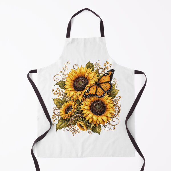 Item preview, Sunflower Butterfly Watercolor designed and sold by PetalGarden.