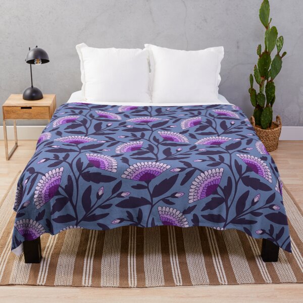 Item preview, Bohemian blooms floral pattern in lavender purple designed and sold by Jennifer Ladd.