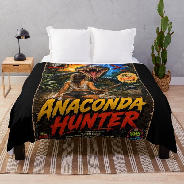 Item preview, Anaconda Hunter - Retro B Movie Horror Creature Feature designed and sold by FilMate.