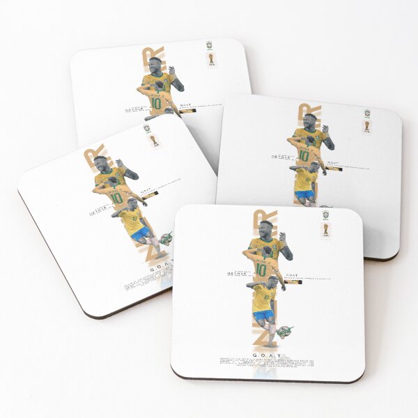 Item preview, Neymar Jr Seleção Yellow Kit Minimalist Graphic Art designed and sold by Shopunte.