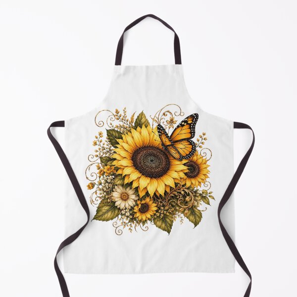 Item preview, Sunflower Butterfly Watercolor designed and sold by PetalGarden.