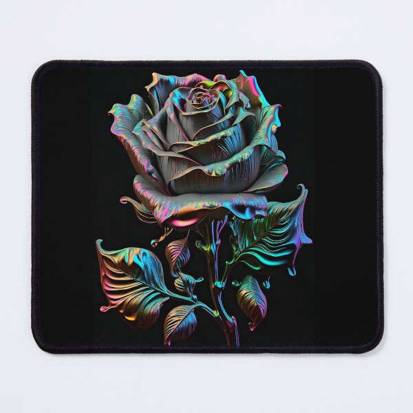 Item preview, Iridescent Black Rose Aesthetic Art designed and sold by Amr Siam.