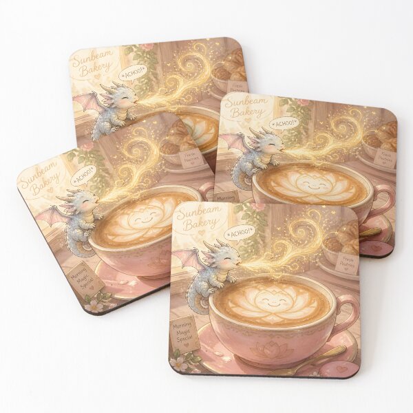 Item preview, Tiny Dragon and The Lotus Latte  designed and sold by sigmaartstudio.
