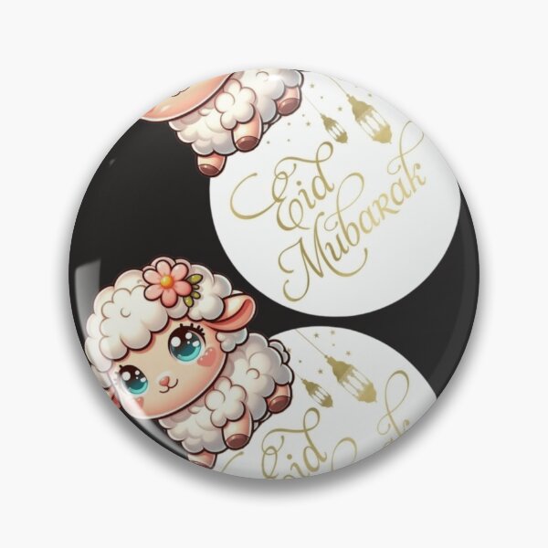 Item preview, Eid Mubarak, Eid al-Adha, Adha Mubarak, Cute Sheep Cartoon, Islamic Holiday sticker  designed and sold by New Art.