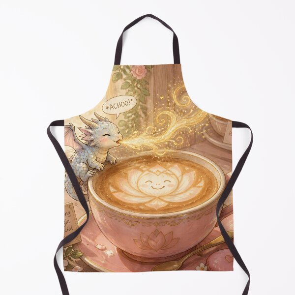Item preview, Tiny Dragon and The Lotus Latte  designed and sold by sigmaartstudio.