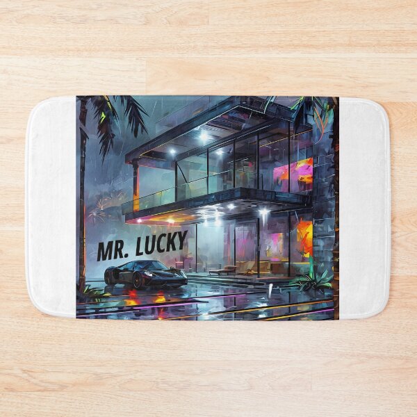Item preview, MR LUCKY - Modern Cyberpunk Villa Art designed and sold by Modern Nest Art.