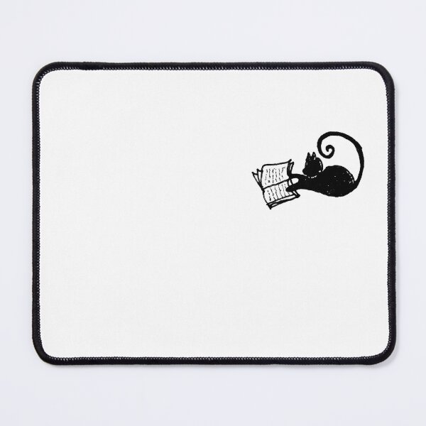 Item preview, Relaxed Reading Cat, Cozy Black Cat Illustration designed and sold by Vesivariart.