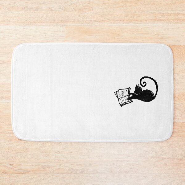 Item preview, Relaxed Reading Cat, Cozy Black Cat Illustration   designed and sold by Vesivariart.