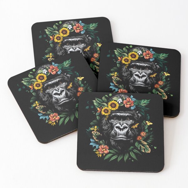 Item preview, Funny Gorilla Floral Colorful Boys Girls Kids designed and sold by rafaeltto.