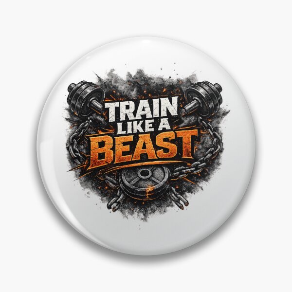 Item preview, Train Like A Beast Gym Typography designed and sold by Jagruti_Artzone.