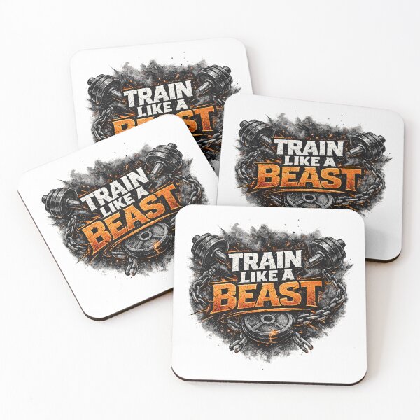 Item preview, Train Like A Beast Gym Typography designed and sold by Jagruti_Artzone.