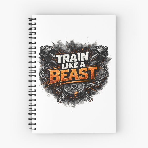Item preview, Train Like A Beast Gym Typography designed and sold by Jagruti_Artzone.