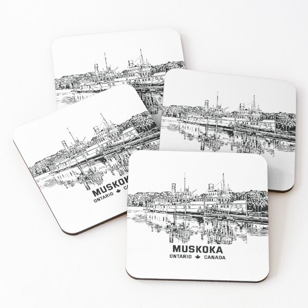 Item preview, Muskoka ON - Ink Illustration designed and sold by Lakeric Cityscapes.