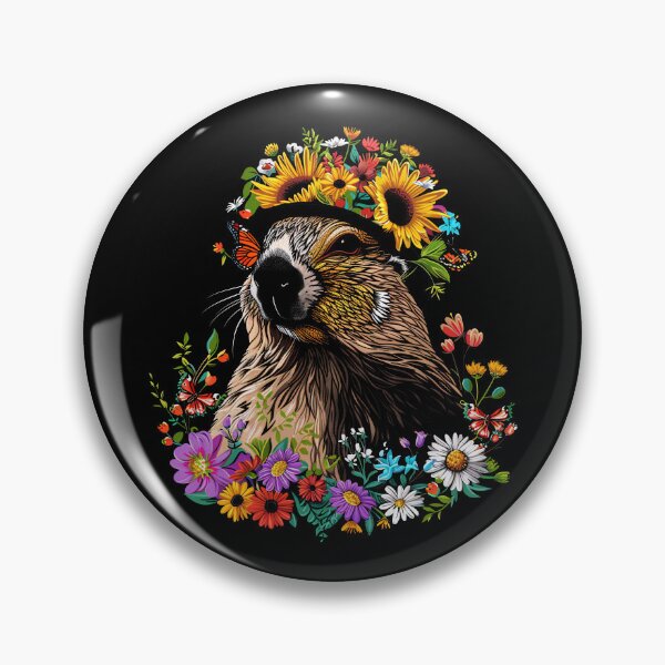 Item preview, Funny Groundhog Floral Colorful Boys Girls Kids designed and sold by rafaeltto.