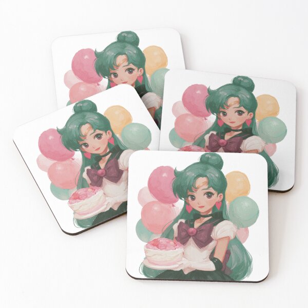 Item preview, Sailor Pluto birthday cake party card designed and sold by spiritedmuse.