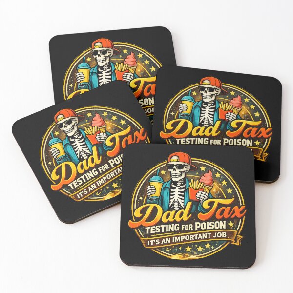 Item preview, Dad Tax Testing For Poison Funny Skeleton Dad Food Tax Graphic Shirt designed and sold by Teetreasure2.