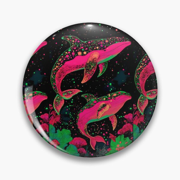Item preview, Neon Cosmic Whale Ocean Art designed and sold by Amr Siam.